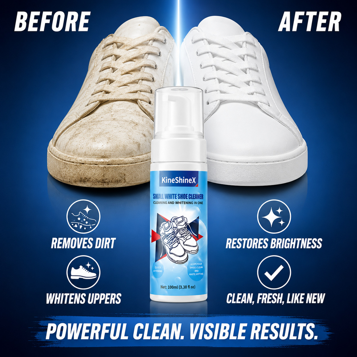 Sneaker Care - Gihen Schoenreinigingssets Waterloze Schuimschoenreiniger met Schoenborstel