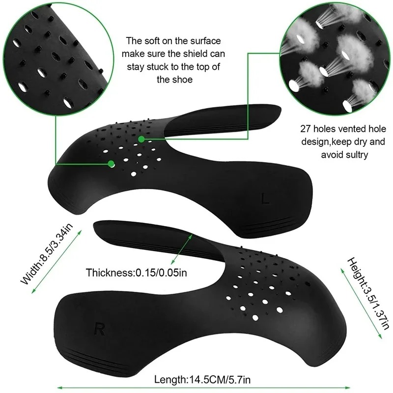 1 paar vouwbeschermer schoen a - Crease Protector Toe recensie en prijs