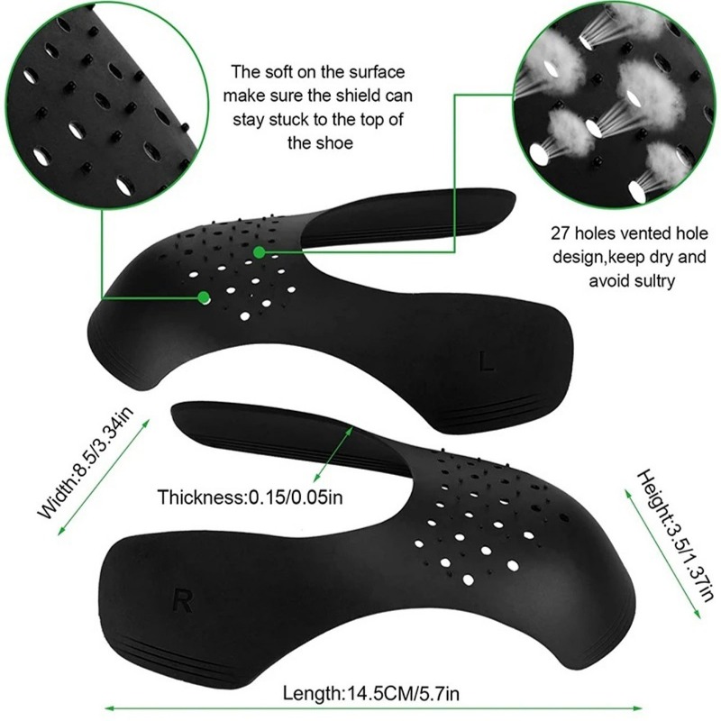5 paar lichtgewicht anti-kreuk - Crease Protector Toe recensie en prijs